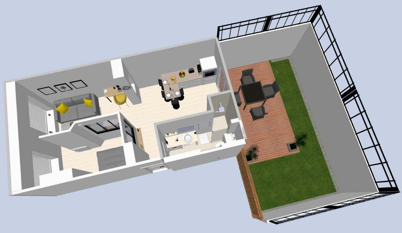 Le P'Tit Atelier, Terrasse Privative Lejlighed Lorient Eksteriør billede